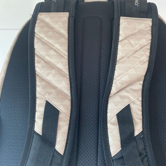 NWT Adidas Prime 6 Mini Monogram Backpack Wonder Beige/Black. LP7933. - Picture 16 of 16